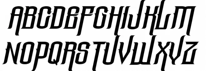 The Lost Canyon Italic خط أحرف كبيرة
