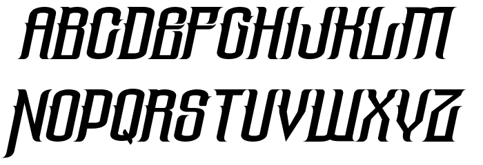The Lost Canyon Italic Font LOWERCASE
