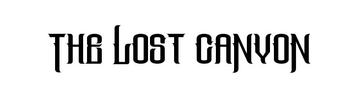 The Lost Canyon  フリーフォントのダウンロード