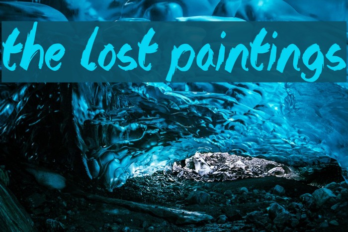 The Lost Paintings Caratteri examples