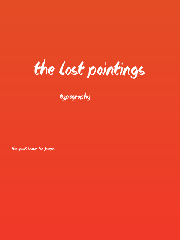 The Lost Paintings Poster
