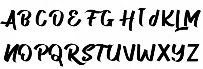 The Lovely Script Script 字体 大写