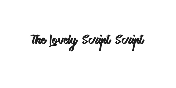 The Lovely Script Script Logo