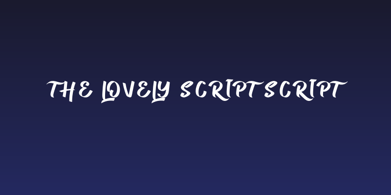 The Lovely Script Script Social Header