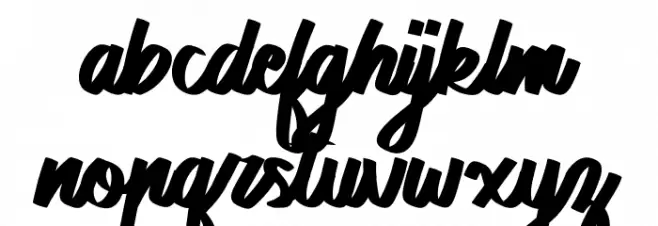 The Lovely Script Script Polices MINUSCULES