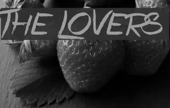 The Lovers Font examples