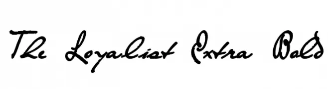 The Loyalist Extra Bold  Frei Schriftart Herunterladen