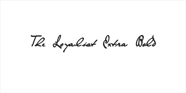 The Loyalist Extra Bold Logo