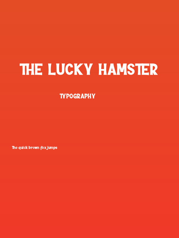 The Lucky Hamster Poster