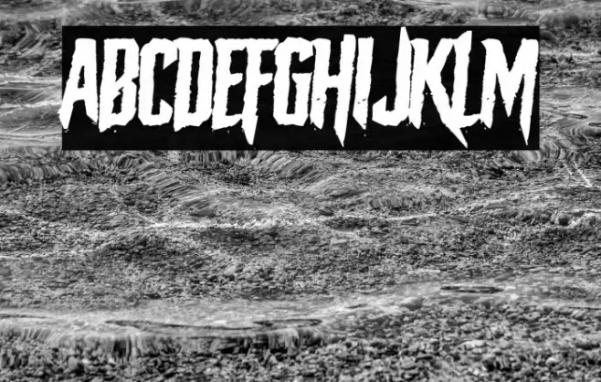 The Macabre Font examples