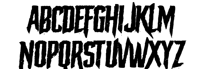 The Macabre Font LOWERCASE