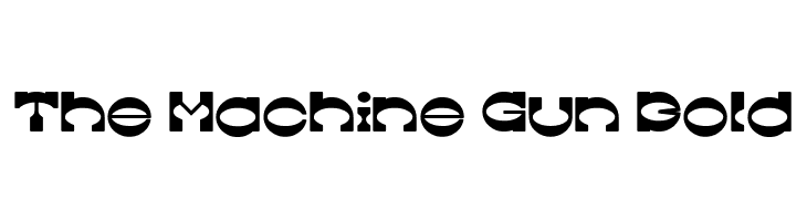 The Machine Gun Bold Font - FFonts.net