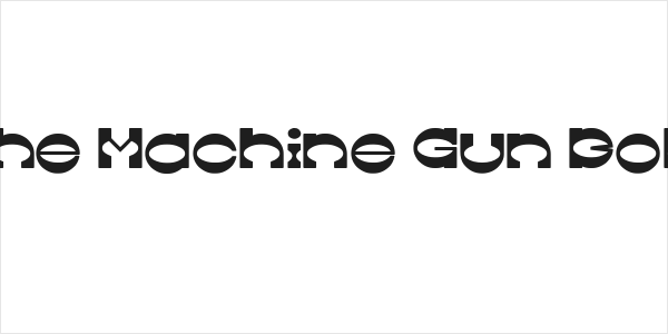 The Machine Gun Bold Logo