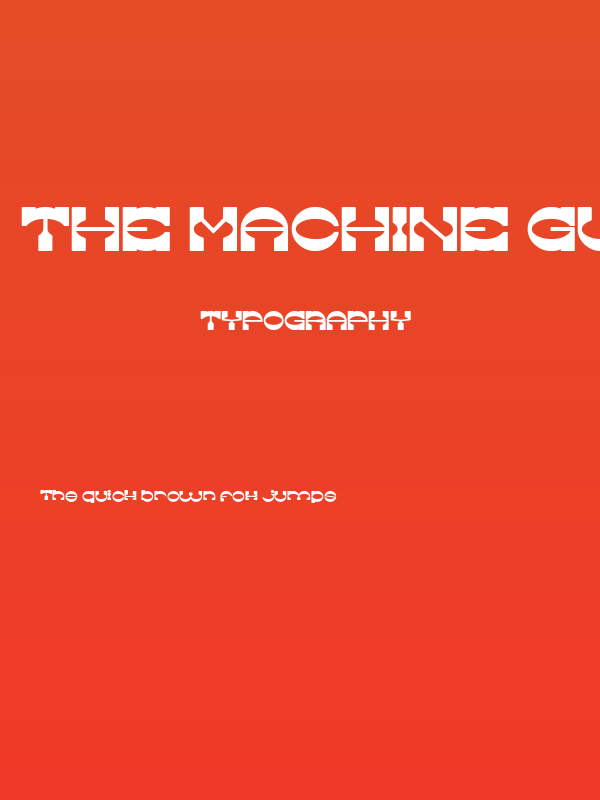 The Machine Gun Bold Poster