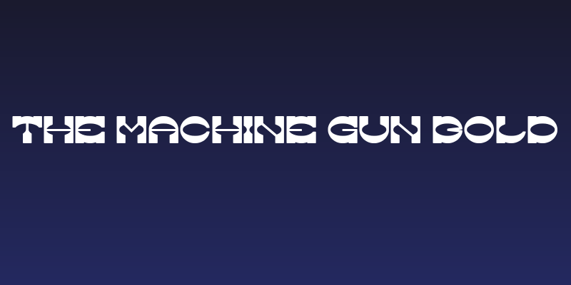 The Machine Gun Bold Social Header
