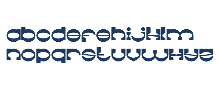 The Machine Gun Bold Lowercase