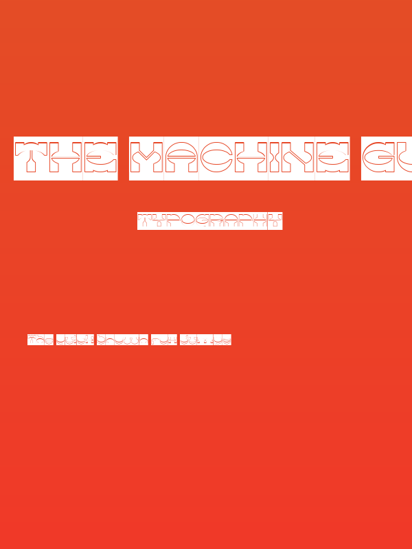 The Machine Gun-Hollow-Inverse Poster
