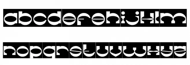 The Machine Gun-Inverse फ़ॉन्ट लोअरकेस