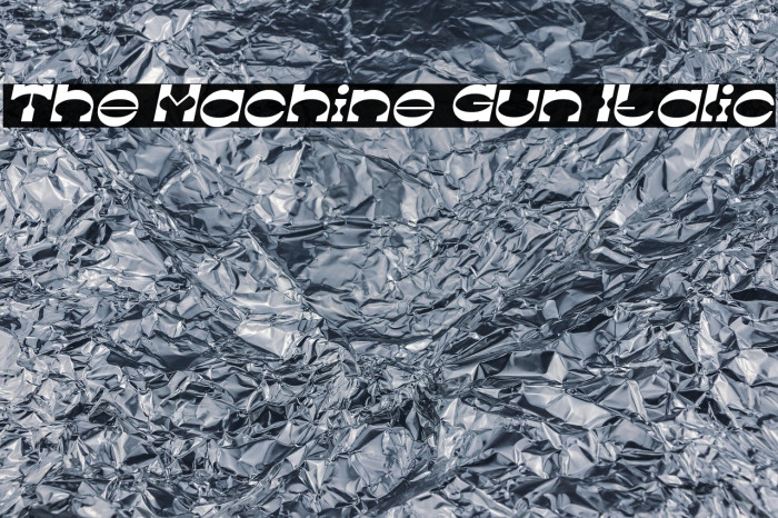 The Machine Gun Italic Example 1