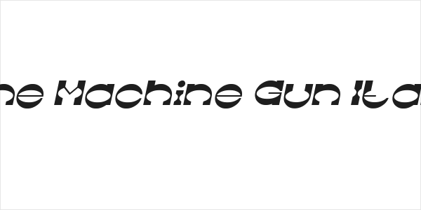 The Machine Gun Italic Logo