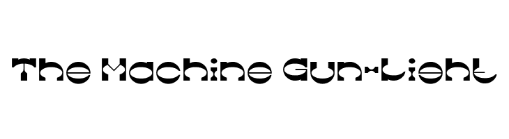 The Machine Gun-Light  Frei Schriftart Herunterladen