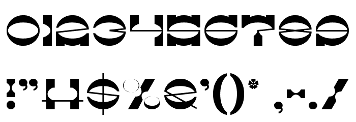 The Machine Gun-Light Font OTHER CHARS
