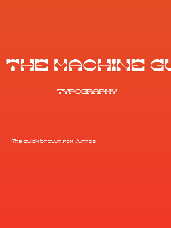The Machine Gun-Light Poster