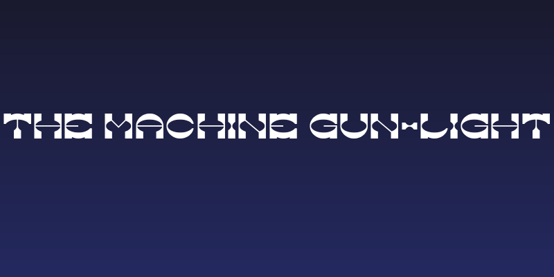 The Machine Gun-Light Social Header