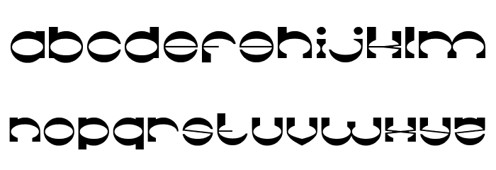 The Machine Gun-Light Font LOWERCASE