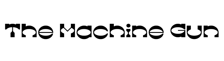 The Machine Gun Font - FFonts.net