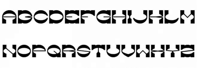The Machine Gun Schriftart Groß