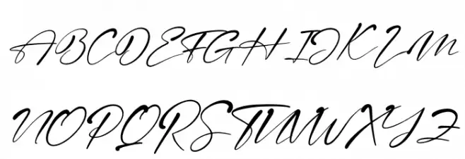 The Magestica Italic 字体 大写