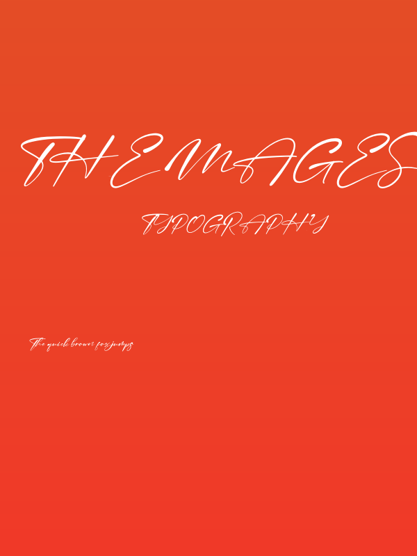 The Magestica Italic Poster