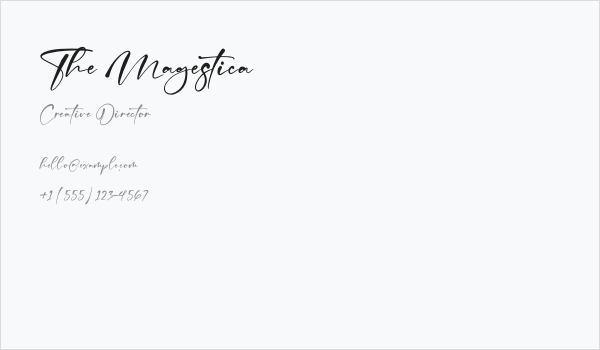 The Magestica Business Card