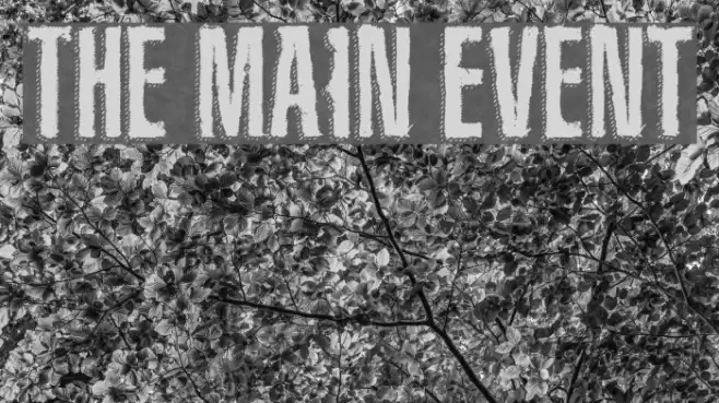 The Main Event Font examples