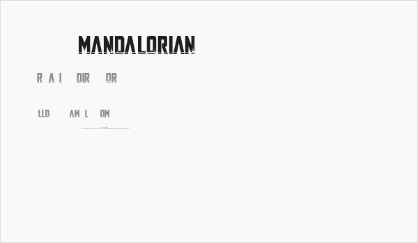 The Mandalorian Business Card