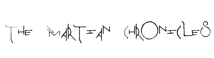 The Martian Chronicles  नि: शुल्क फ़ॉन्ट्स डाउनलोड