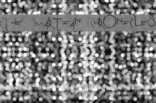 The Martian Chronicles Font examples