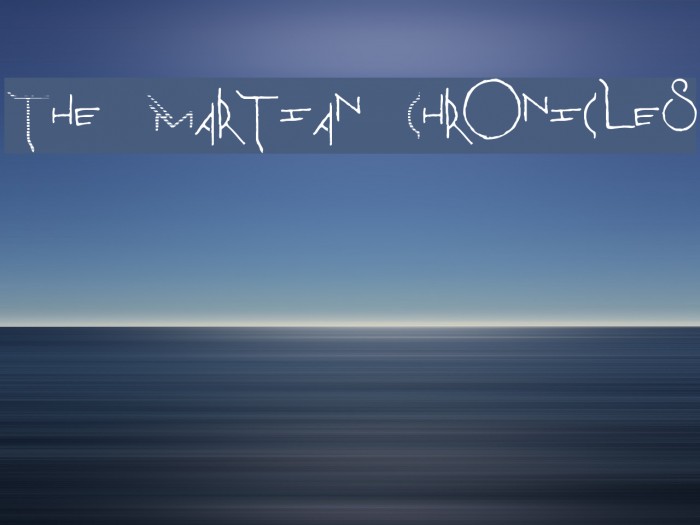 The Martian Chronicles Font examples