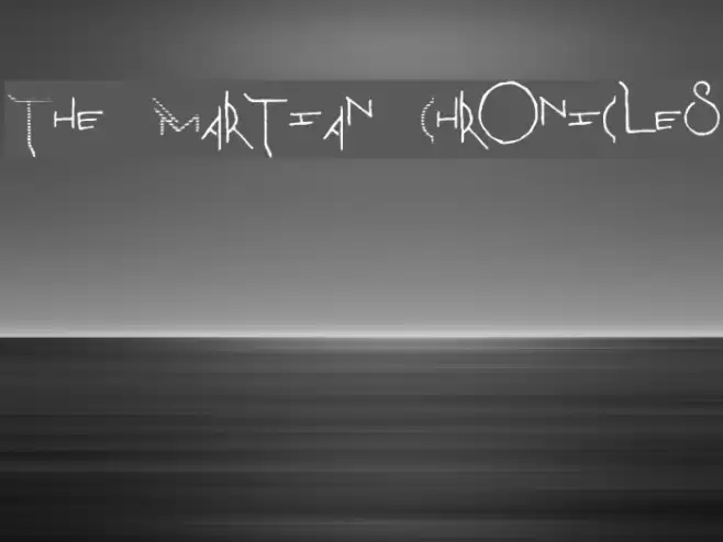 The Martian Chronicles Font examples