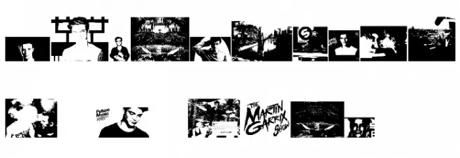 The Martin Garrix Font Шрифта ДРУГИЕ символов