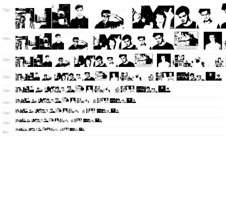 The Martin Garrix Font Waterfall