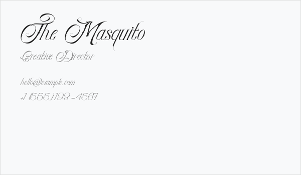 The Masquito Business Card