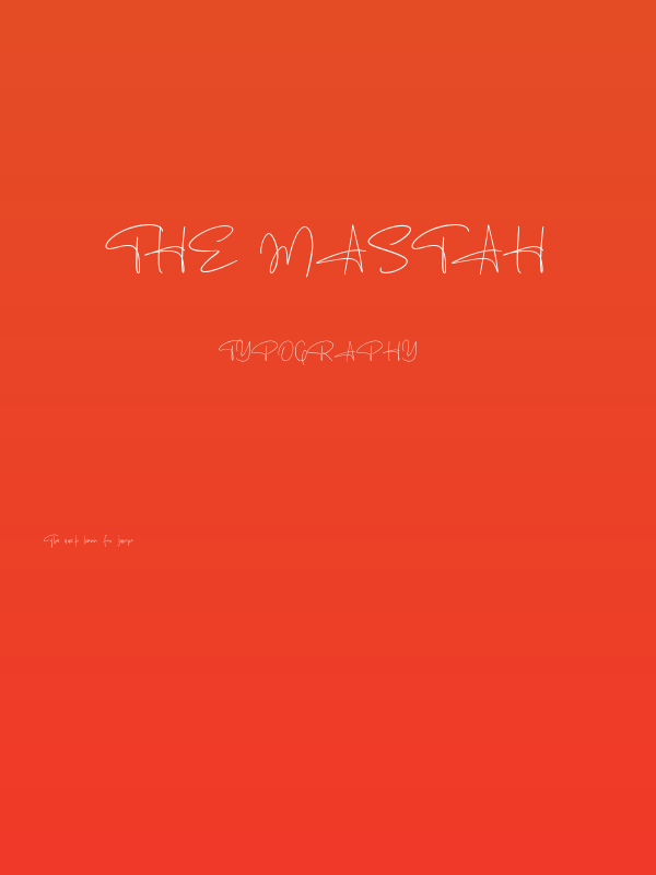 The Mastah Poster