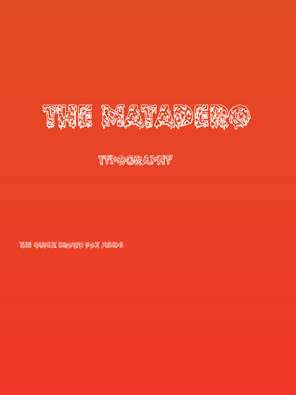 The Matadero Poster
