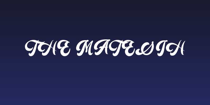 The Matesih Social Header