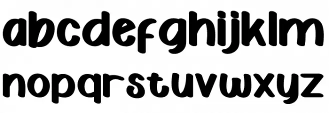 The Me Schriftart Kleinbuchstaben