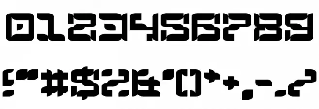 The Messenger Regular Font OTHER CHARS