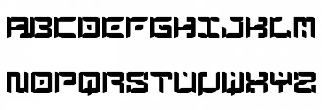 The Messenger Regular Schriftart Groß