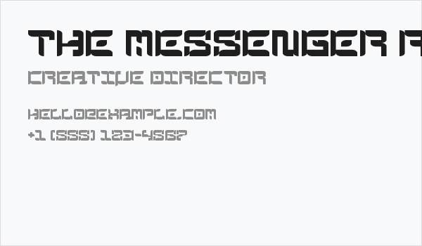 The Messenger Regular Business Card